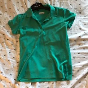Green Columbia golf shirt